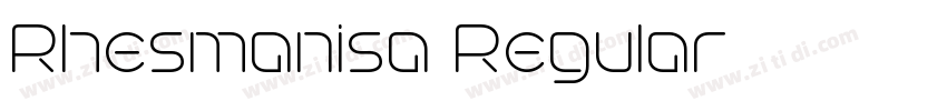 Rhesmanisa Regular字体转换